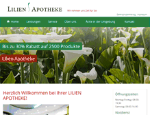 Tablet Screenshot of lilien-apotheke-berlin.de